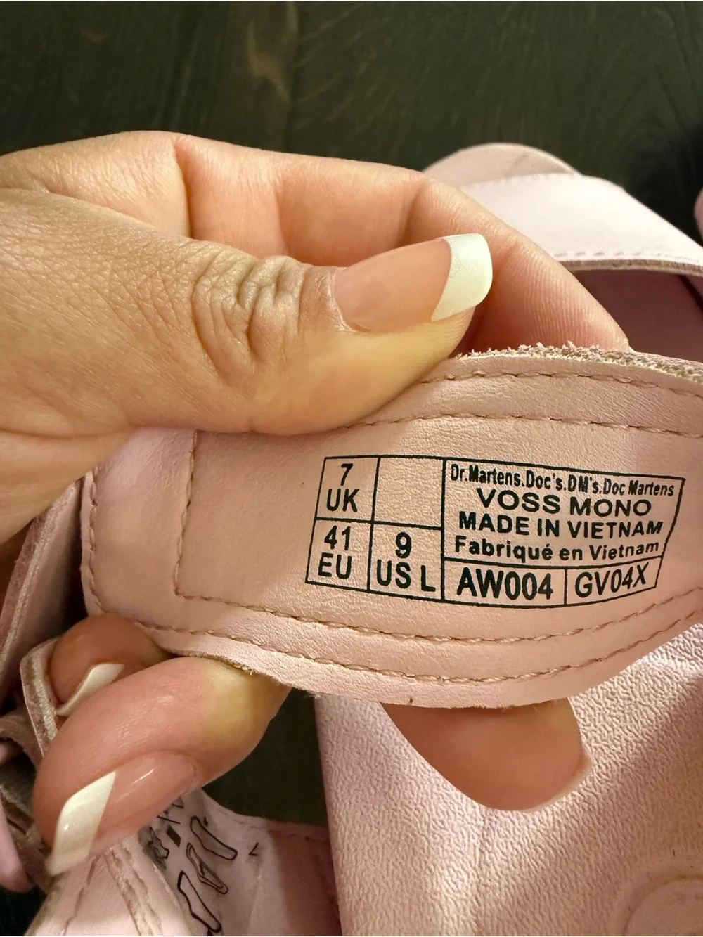 Dr. Martens Voss pink platform sandals